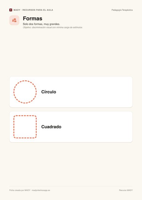 Vista previa de la ficha Formas